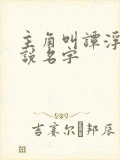 主角叫谭浮的小说名字