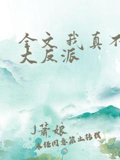 全文 我真不是大反派