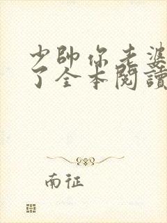 少帅你老婆又跑了全本阅读