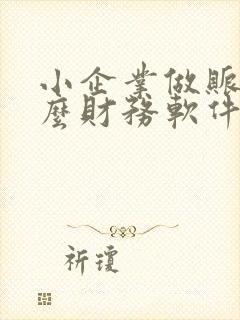 小企业做账用什么财务软件好