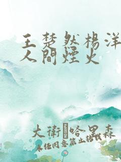 王楚然杨洋我的人间烟火