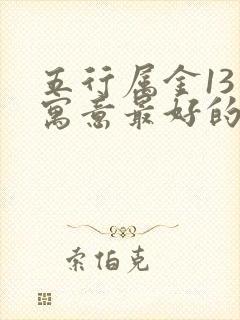 五行属金13画寓意最好的字