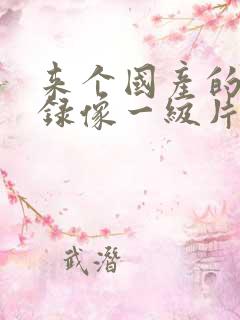 来个国产的黄色录像一级片