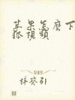 苹果怎么下载搜狐视频