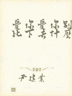 爱你爱你别把我比下去什么歌词