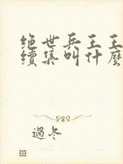 绝世兵王王旭东续集叫什么