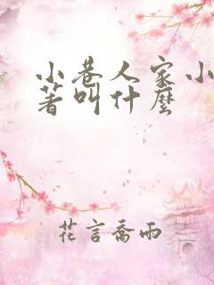 小巷人家小说原著叫什么