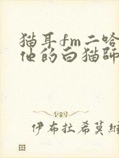 猫耳fm二哈和他的白猫师尊广播剧