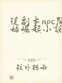 从副本npc开始崛起小说