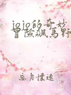 jojo的奇妙冒险飙马野郎解说