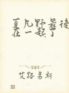 夏凡野最后和谁在一起了