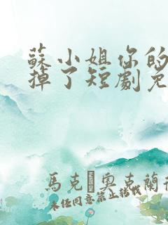 苏小姐你的老公掉了短剧免费观看