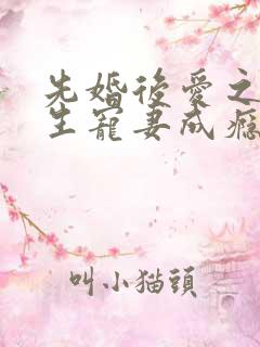 先婚后爱之顾先生宠妻成瘾