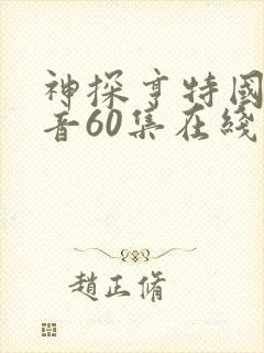 神探亨特国语配音60集在线观看