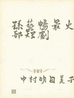 孙艺畅最火的十部短剧