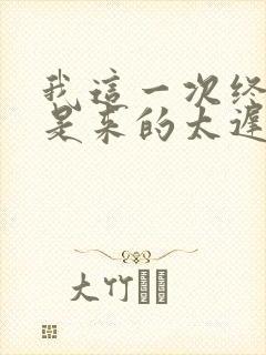 我这一次终究还是来的太迟是哪首歌的歌词