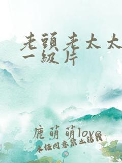 老头老太太黄色一级片