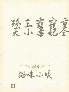 残王霸宠重生逆天小毒妃全文