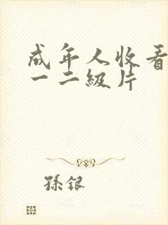 成年人收看黄色一二级片