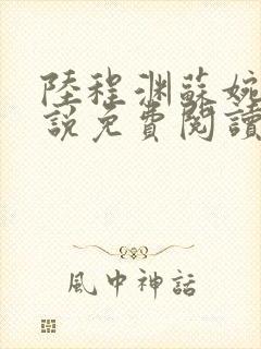 陆程渊苏婉晴小说免费阅读最新章节