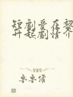 短剧爱在黎明前升起剧情介绍