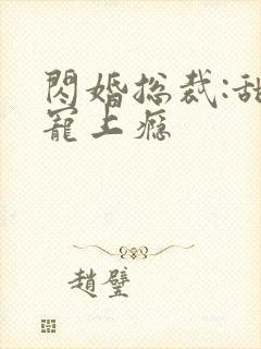 闪婚总裁:甜妻宠上瘾