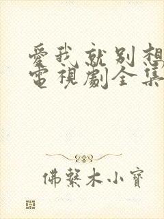 爱我就别想太多电视剧全集免费观看