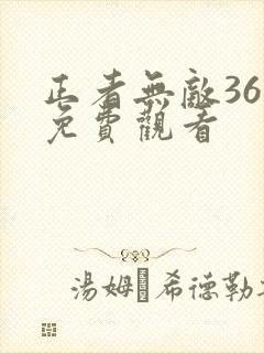 正者无敌36集免费观看