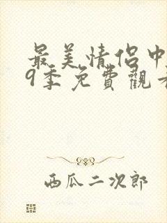 最美情侣中文第9季免费观看