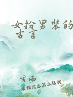 女扮男装的小说 古言