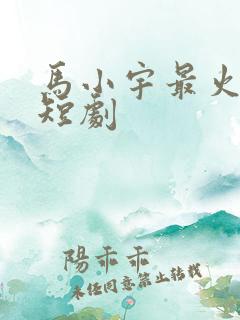 马小宇最火十部短剧