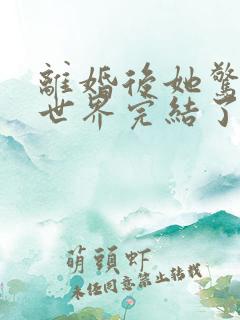 离婚后她惊艳了世界完结了吗