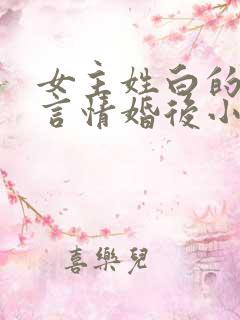 女主姓白的现代言情婚后小说