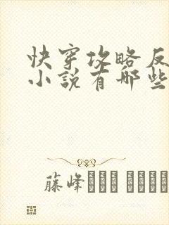 快穿攻略反派的小说有哪些