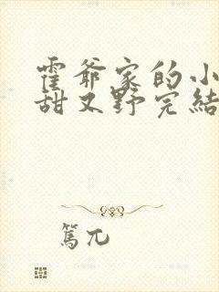 霍爷家的小祖宗甜又野完结