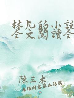 林凡的小说免费全文阅读全文