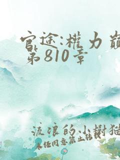 官途:权力巅峰 第810章