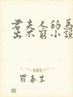 君夫人的马甲层出不穷小说免费阅读