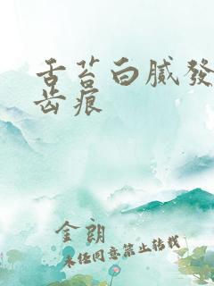 舌苔白腻发黄有齿痕