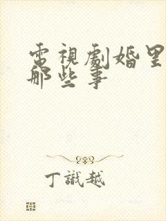 电视剧婚里婚外那些事