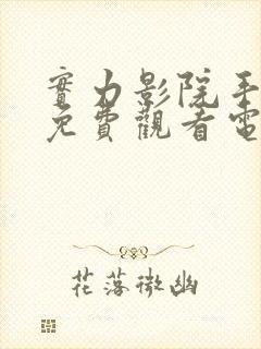 实力影院手机版免费观看电视剧大全