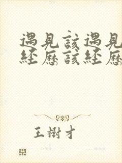 遇见该遇见的人经历该经历