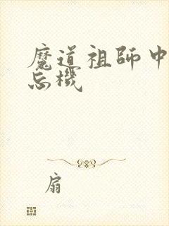 魔道祖师中的蓝忘机