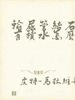 输尿管结石肾里有积水怎么治疗