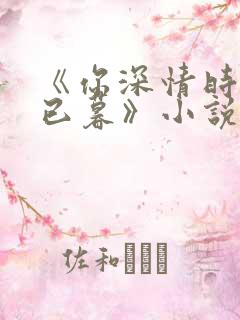 《你深情时我心已暮》小说