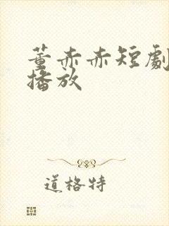 董赤赤短剧免费播放