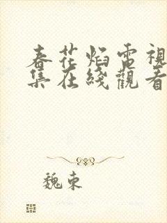 春花焰电视剧全集在线观看免费观看