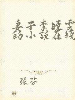 妻子李晓雯黄杰的小说在线阅读