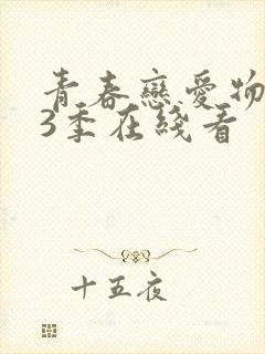 青春恋爱物语第3季在线看