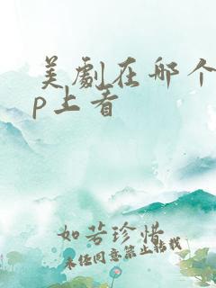 美剧在哪个app上看